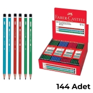 FABER CASTELL 1052160000000 Faber-Castell Köşeli Mercanlı Kurşunkalem SİYAH K...