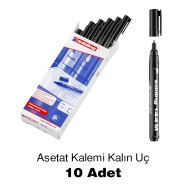 EDDING ED14401 144M Siyah Asetat Kalemi