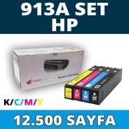 KOPYA COPIA YM-HP913A-SET HP PAGEWİDE 913A KCMY 12500 4 RENK ( MAVİ,SİYAH,SAR...