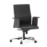 BÜROTİME WORD ORTA-SIRT / ALÜMİNYUM AYAK - S.DERİ WRD-CHR-2-UA-1F-TR-AL Çalış...