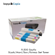 KOPYA COPIA YM-C310-SET OKI C310 KCMY 9500 Sayfa 4 RENK ( MAVİ,SİYAH,SARI,KIR...