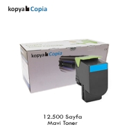 KOPYA COPIA YM-CS735C LEXMARK 71C8XC0 12500 Sayfa MAVİ (CYAN) MUADIL Lazer Ya...