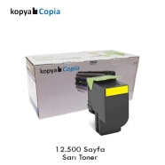 KOPYA COPIA YM-CS735Y LEXMARK 71C8XY0 12500 Sayfa SARI (YELLOW) MUADIL Lazer ...