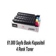 AMIDA P-KTK8365 BK/C/Y/M KYOCERA TK8365 BK/C/Y/M 61000 Sayfa 4 RENK ( MAVİ,Sİ...
