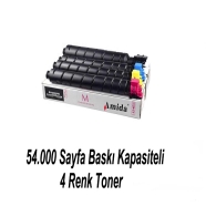 AMIDA P-KTK8325 BK/C/Y/M KYOCERA TK8325 BK/C/Y/M 54000 Sayfa 4 RENK ( MAVİ,Sİ...
