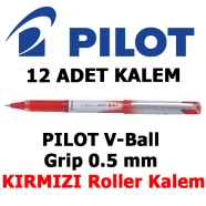 PILOT BLN-VBG5-R KIRMIZI 0,3 mm F (İnce) PILOT V-BALL GRİP KONİK Uçlu Roller ...