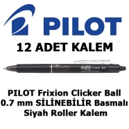 PILOT BLRT-FR7-B SİYAH 0,4 mm F (İnce) Frixion Clicker BALL KONİK Uçlu Basmal...