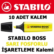 STABILO 70/24 BOSS ORIGINAL, Sarı Fosforlu işaretleme kalemi SARI İşaretleme ...