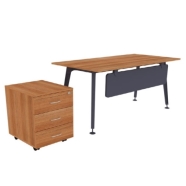 GOLDSİT LEGOLD LEGOLD PS 01 MASA 120^LİK KESONLU 2'li Masa Takımı