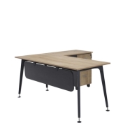 GOLDSİT LEGOLD LEGOLD PS 01 MASA 140^LİK KESONLU "L" Tipi 2'li Masa Takımı