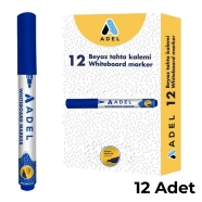 ADEL 4201881012000 Beyaz Tahta Kalemi YÜ, Mavi Beyaz Yazı Tahtası Kalemi
