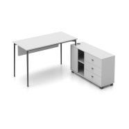 BÜROTİME OPERA OPR-DMN-ML-RE-90180-13 + OPR-SSC-ML-50150-60-13 2'li Masa Takımı