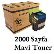 TTPRINT TT PRINT-074 CX310  C 2000 Sayfa MAVİ (CYAN) MUADIL Lazer Yazıcılar /...