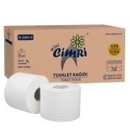 RULOPAK 300137 MİNİ CİMRİ TUVALET KAĞIDI 12'li İÇTEN ÇEKMELİ İÇİN RULO 34 g/m...