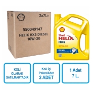 SHELL 550049147 Shell Helix HX5 Diesel 10W-30 - 2x7 lt koli 4 x 4 lt Binek ve...