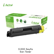 I-AICON C-TK590 Y KYOCERA TK-590 5000 Sayfa BLACK MUADIL Lazer Yazıcılar / Fa...