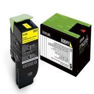 LEXMARK 80C8HY0 80C8HY0 3000 Sayfa YELLOW ORIJINAL Lazer Yazıcılar / Faks Mak...