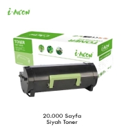 I-AICON C-LEX-56F5X00 LEXMARK 56F5X00 20000 Sayfa BLACK MUADIL Lazer Yazıcıla...