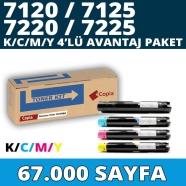 KOPYA COPIA YM-7120-SET XEROX WC7120 67000 Sayfa 4 RENK ( MAVİ,SİYAH,SARI,KIR...