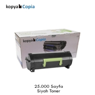 KOPYA COPIA YM-MS/MX25K LEXMARK 52D5H00/62D5H00 25000 Sayfa BLACK MUADIL Laze...