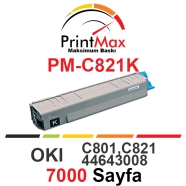 PRINTMAX PM-C821K PM-C821K 7000 Sayfa SİYAH MUADIL Lazer Yazıcılar / Faks Mak...