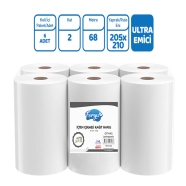 FORYU YFRY-07068 KOKUSUZ 6'lı İÇTEN ÇEKMELİ İÇİN RULO 44 g/m² ÇİFT KAT Kağıt ...